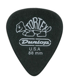 DUNLOP 488P.88 TORTEX Pitch Black набор медиаторов .88 мм, 12 шт