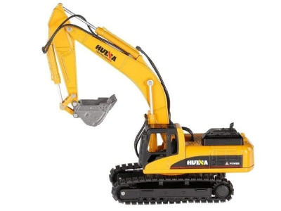 Металлический экскаватор с ковшом HUI NA TOYS 1/50