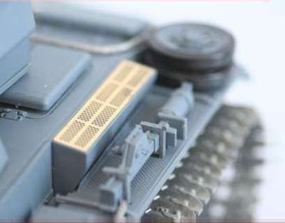 Металлические сеточки (фототравление) для Моторного отсека для танка Panzer III