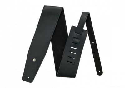 DUNLOP BMF10BK 3.5" Triple Black ремень гитарный кожа