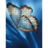 Алмазная мозаика 15х20 БАБОЧКА НА СИНЕМ (14 цветов)