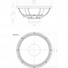 EIGHTEEN SOUND 18NLW9400/8 18" динамик НЧ, неодим, 8 Ом, 1200 Вт AES, 98dB, 30-2500 Гц