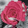 Картина мозаикой 15х20 РОЗА НА СЕРОМ ФОНЕ (7 цветов)