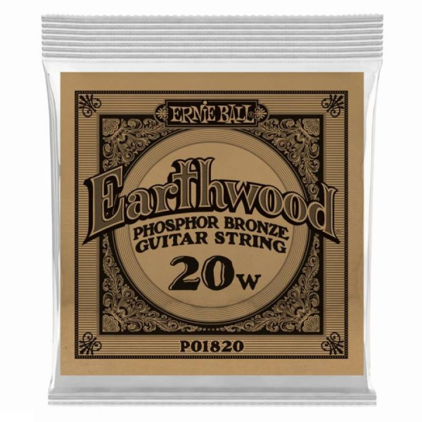 ERNIE BALL 1820 (.020) одна струна для акустической гитары