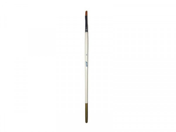 Кисть из синтетического волоса, плоская № 4, шт