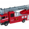 Машина Autotime "SCANIA" пожарная с лестницей 1:48