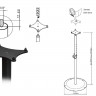 Стойка для мониторов Genelec 8000-409B напольная