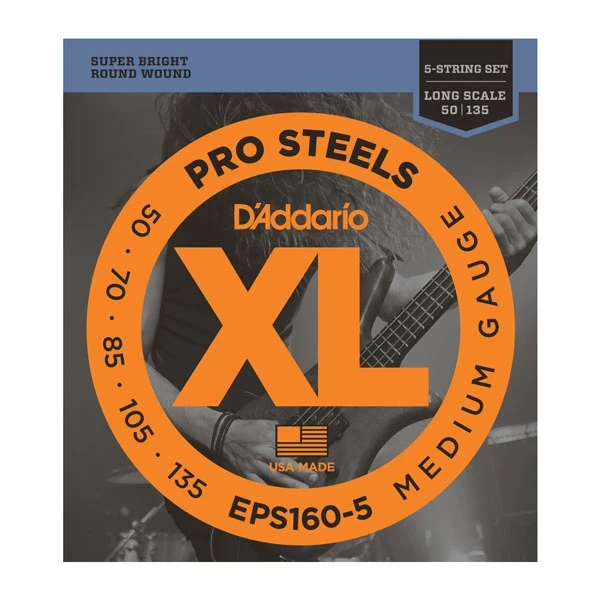 D'Addario EPS1605 Набор 5 струн для бас-гитары