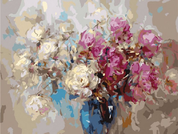 Картины по номерам 40х50 ПОДАРОК ФЛОРИСТА (26 цветов)