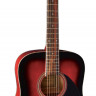 VGS D1 Dreadnought Redburst акустическая гитара