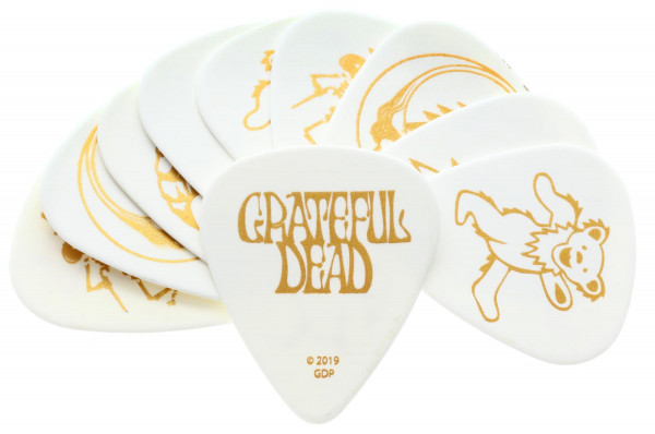 Набор медиаторов 10 шт PLANET WAVES 1CWH4-10GD2 Grateful Dead Signature белый