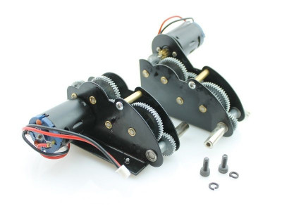 Редуктора Taigen цинковые, 4в1, 18kRPM, для танков Tiger 1 (plastic), Panther A с моторами(380)