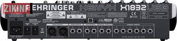 Микшер BEHRINGER X1622USB 4 моновхода, процессор эффектов, USB