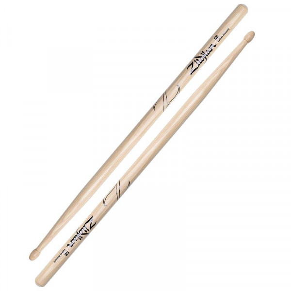 ZILDJIAN Z5B 5B барабанные палочки с деревянным наконечником, материал: орех