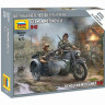 Сборные солдатики ZVEZDA Немецкий мотоцикл R-12, 1/72