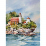 Алмазная мозаика 15х20 МАЯК НА ОБРЫВЕ (19 цветов)