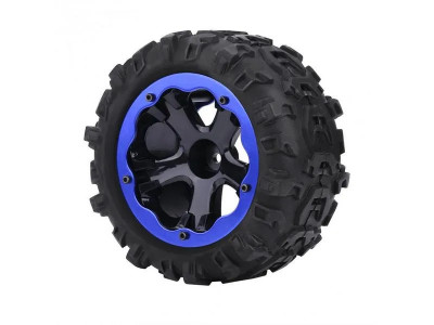 Колесо в сборе для Remo Hobby RH8035/36 (левое синее), 1шт.