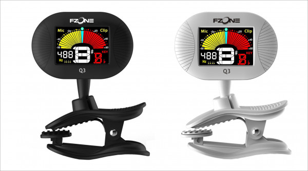 Тюнер хроматический FZONE FT-Q3 с прищепкой черный