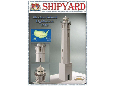 Сборная картонная модель Shipyard маяк Lighthouse Alcatraz (№28), 1/72