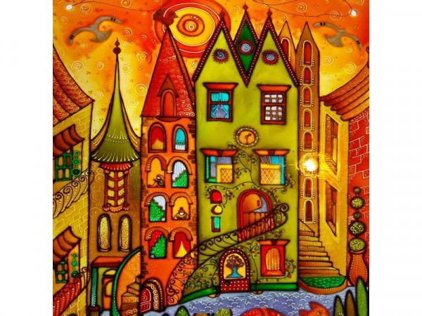 Картина мозаикой 30х30 ГОРОД СОЛНЦА (квадр. эл-ты) (17 цветов)