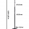 Микрофонная стойка ROCKDALE 3606 прямая, 95-165 см