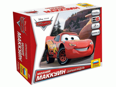 Сборная модель ZVEZDA "Тачки" Маккуин, 1/43