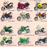 Мотоцикл Motormax 1:18 BMW и Kawasaki  в ассортименте 76201 в/к