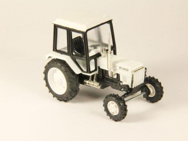 Сувенирная модель трактора МТЗ-82 Люкс-2 Belarus металл (белый) 1:43