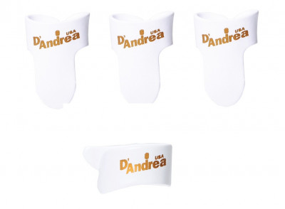 Набор медиаторов коготь D'Andrea R4 PAC LG TF WHT, 4 шт