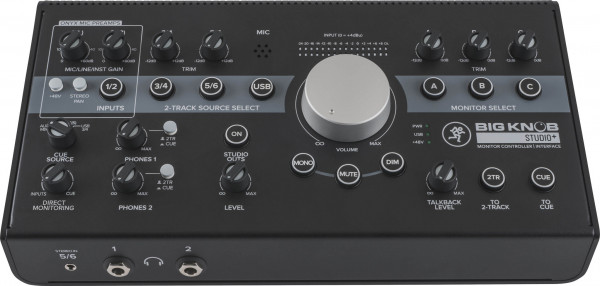 MACKIE Big Knob Studio+ USB аудио интерфейс 2x4 и контроллер для мониторов 4x3, 192 кГц/24 бита