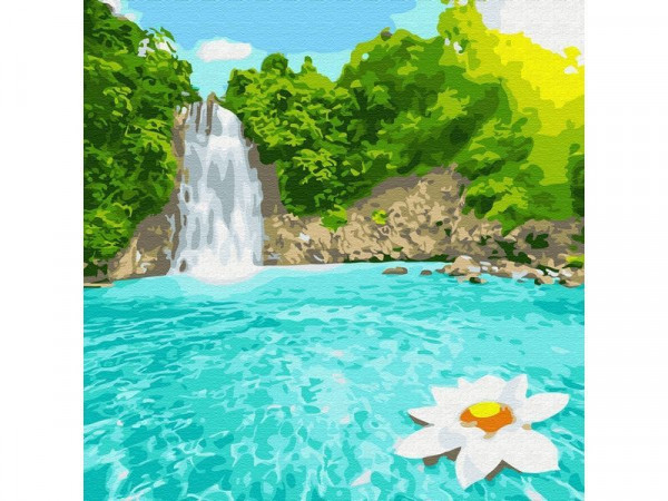 Картина по номерам 30Х30 РАЙСКИЙ УГОЛОК (20 цветов)