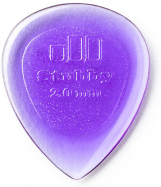 DUNLOP 474P2.0 Stubby® Jazz Lexan® упаковка медиаторов 2.0мм, (6шт.)