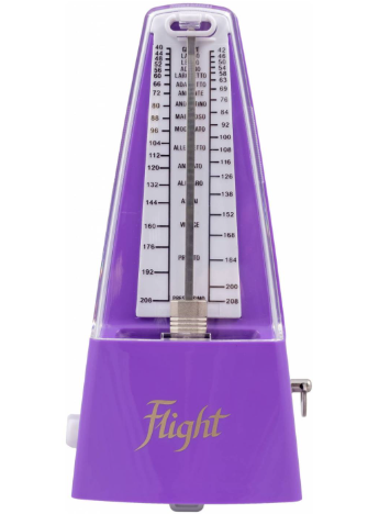 Метроном механический FLIGHT FMM-10Р фиолетового цвета