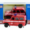 Машина "АВТОПАНОРАМА" инерц. УАЗ-469 (пожарная) 1/50, в/к 12*7*5,5 см
