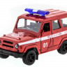 Машина "АВТОПАНОРАМА" инерц. УАЗ-469 (пожарная) 1/50, в/к 12*7*5,5 см