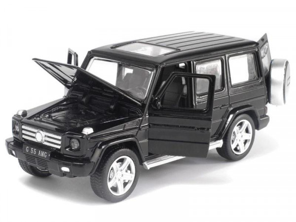 Машина MZ Mercedes G55 25074C 1/32 музыка, свет, инерция 15см (1/6шт) б/к