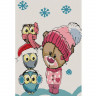 Картина по номерам 20х30 МЕДВЕЖОНОК С СОВЯТАМИ (11 цветов)