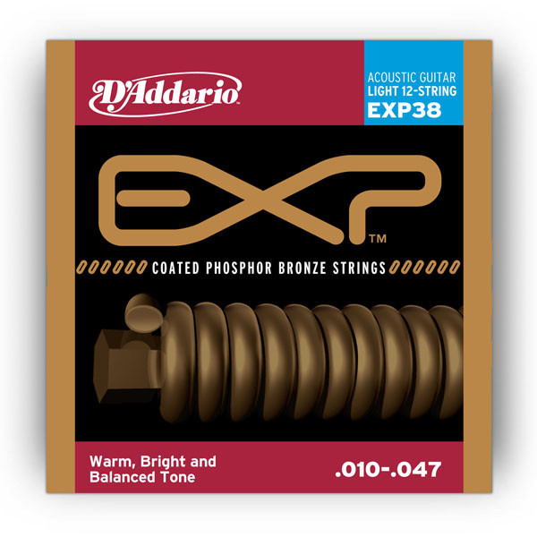 D'Addario EXP38 Набор 12 струн для акустической гитары