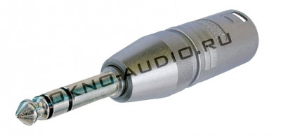Адаптер переходник Neutrik NA3MP 1/4 TRS - 3-контактный XLR