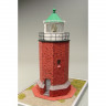 Сборная картонная модель Shipyard маяк Rotes Kliff Lighthouse (№87), 1/72