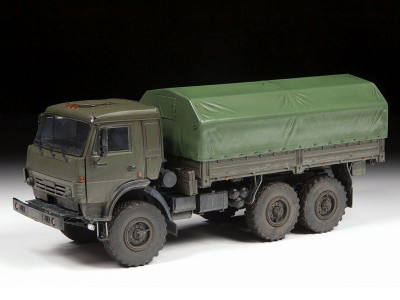 Сборная модель ZVEZDA Российский трехосный грузовик К-5350 "Мустанг", 1/35