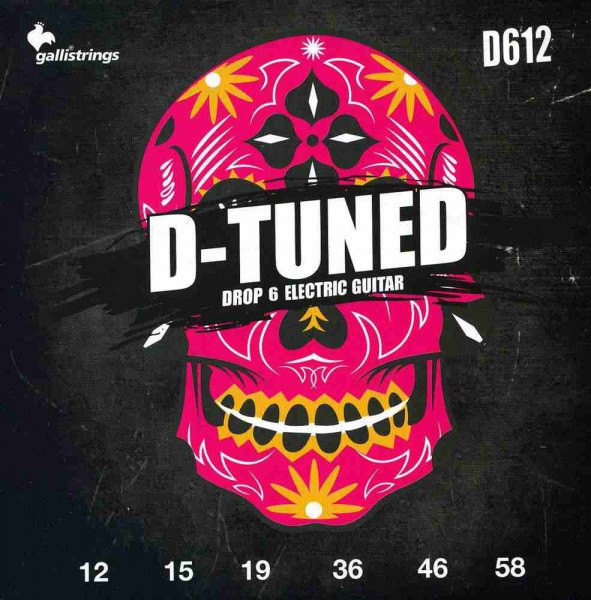 Комплект струн для электрогитары 012-058 GALLI STRINGS D612 d-tuned