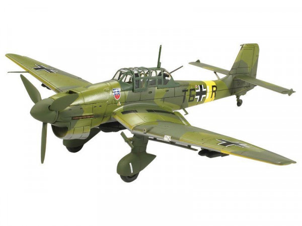 Сборная модель ZVEZDA Немецкий бомбардировщик Юнкерс Ju-87B2 (сборка без клея), 1/72