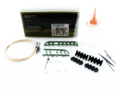 Набор наклеек и аксессуаров для танка T34/85 Metal Edition, неокрашен