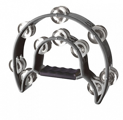 STAGG TAB-1 BK тамбурин полукруглый двухконтурный