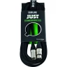 Микрофонный кабель QUIK LOK JUST MF 3 SL XLR мама - XLR папа, 3 м