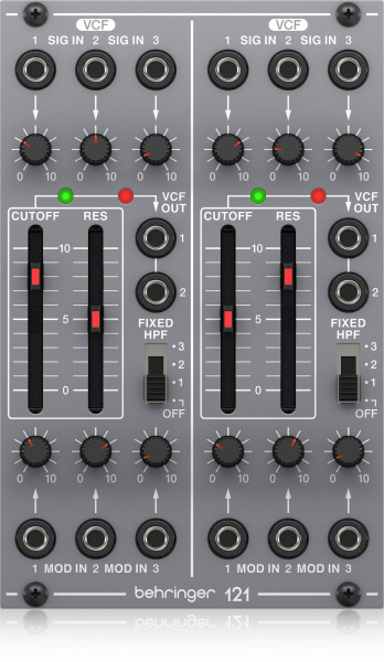 Модуль Behringer 121 DUAL VCF аналоговый для Eurorack