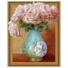 Алмазная мозаика 3D с нанесенной рамкой 40х50 БУЗИН. ЧАЙНЫЕ РОЗЫ (29 цветов)