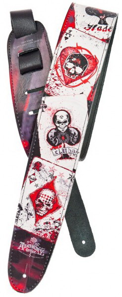 Кожаный гитарный ремень PLANET WAVES 25LAL02 Dead Draw
