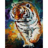 Картина по номерам на дереве 40х50 Афремов.Тигр (24 краски) №2